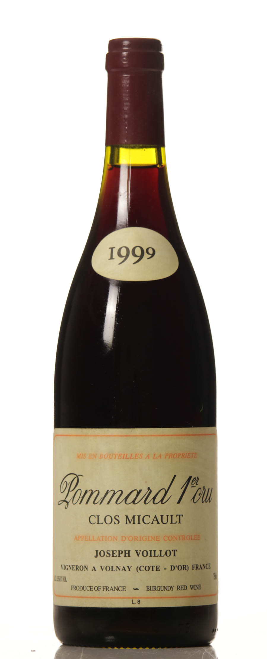 Pommard Clos Micault 1999 Joseph Voillot-0