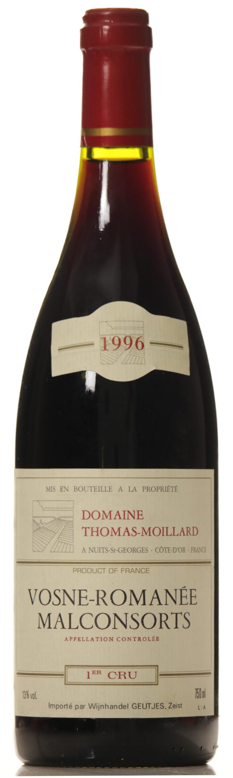 Vosne Romanee Les Malconsorts 1996 T. Moillard 1-er cru-0