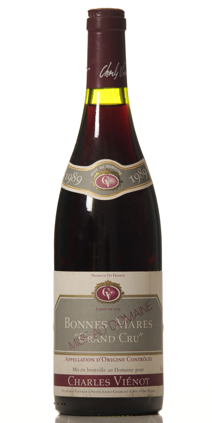 Bonnes Mares 1989 Charles Vienot-0