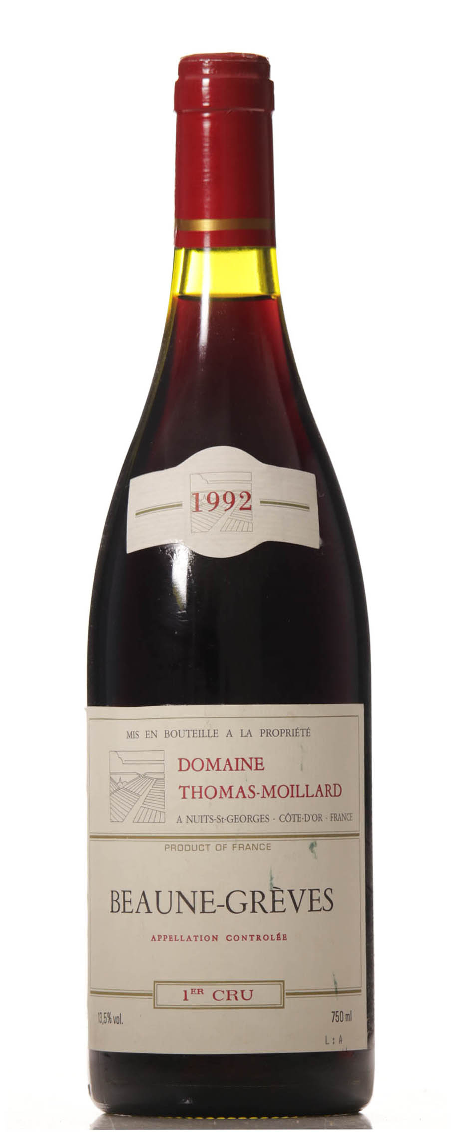 Beaune Greves 1992 T. Moillard Premier Cru