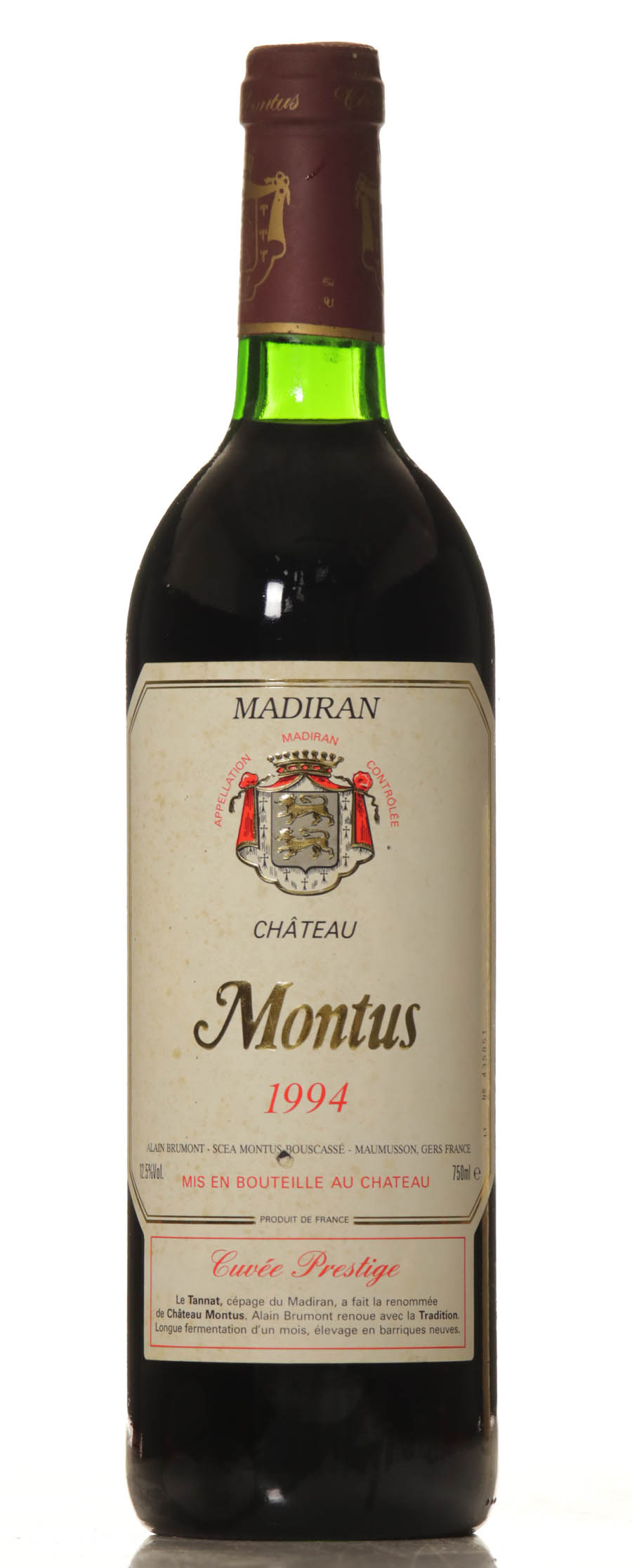Montus Cuvee Prestige 1994 - Afbeelding 2