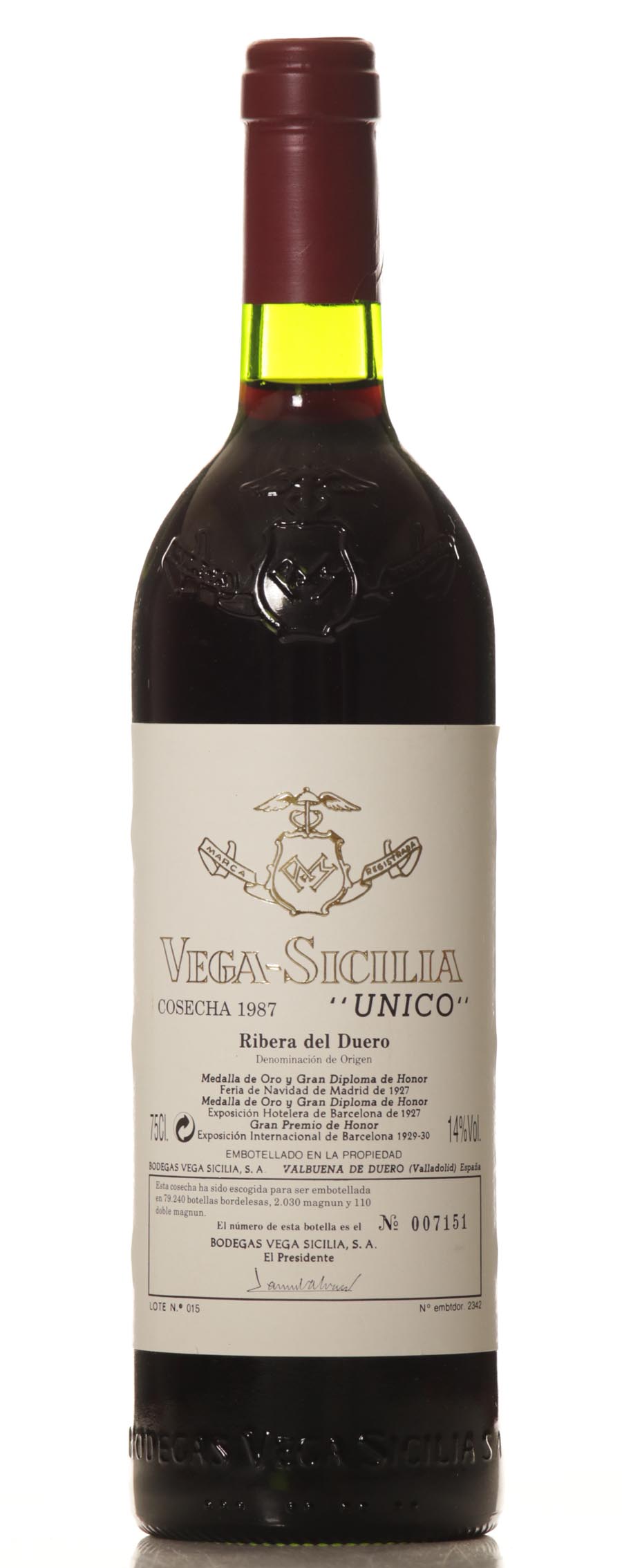 Vega Sicilia Unico 1987 - Afbeelding 2