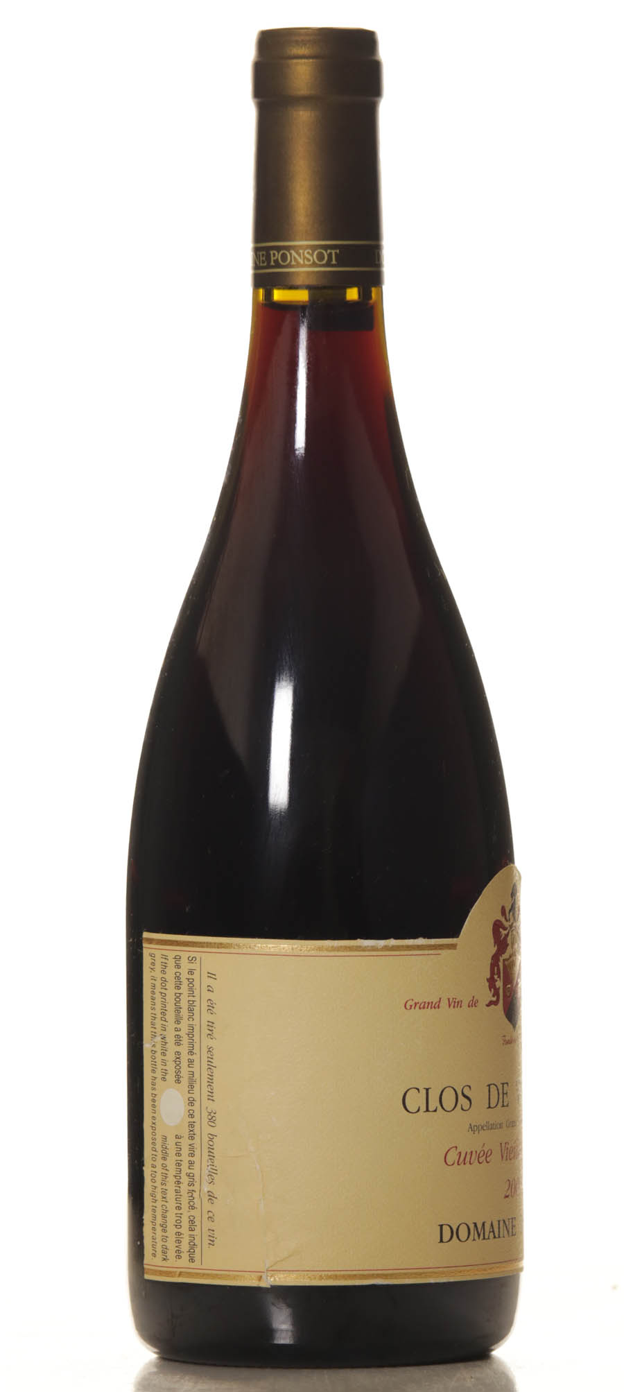 Domaine Ponsot Clos de Vougeot 2007 Cuvee Vieilles Vignes - Afbeelding 3
